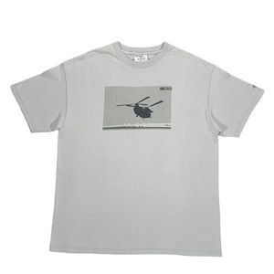 VTG Recon Nort Futura Stash Helicopter Gray & Neon Short Sleeve T Shirt Size XL